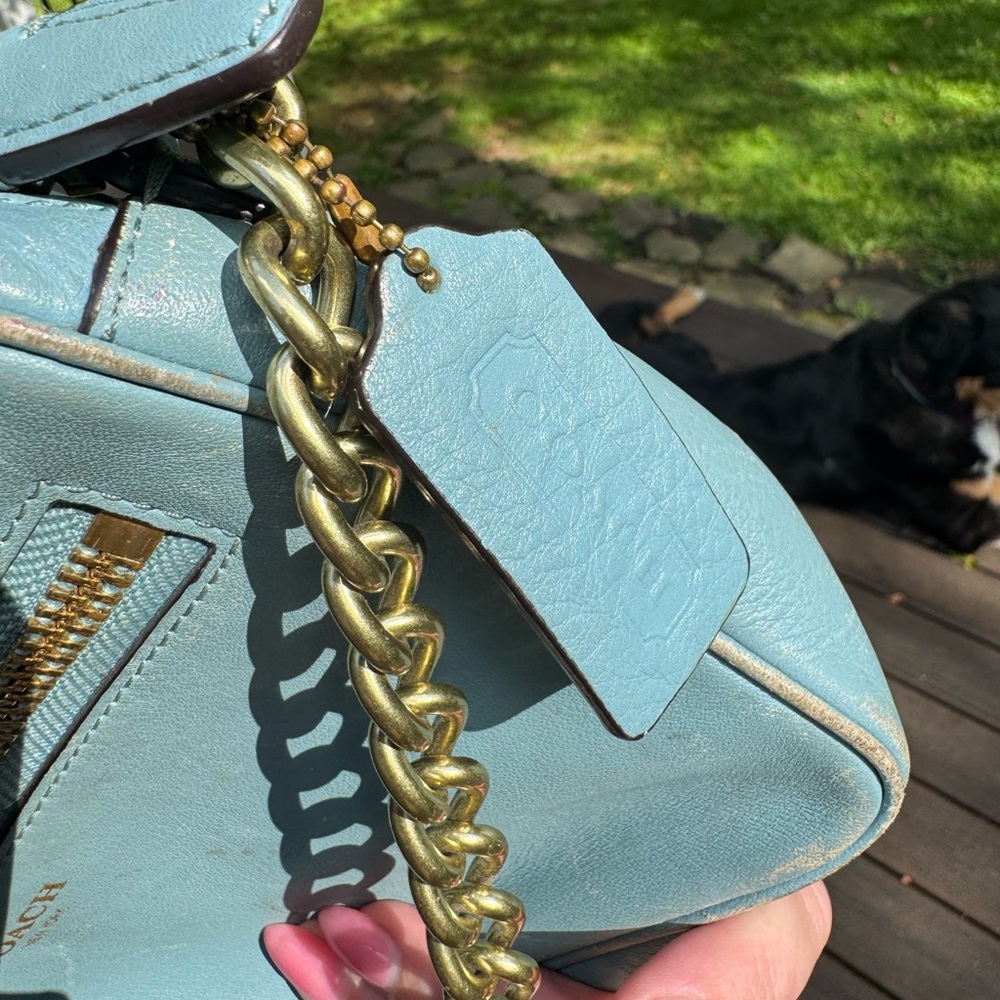 Coach Sky Blue Crossbody Bag - Picture 15 of 16
